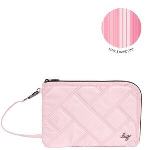 Lug Halfpipe Zip Wristlet Wallet Bubble Pink
